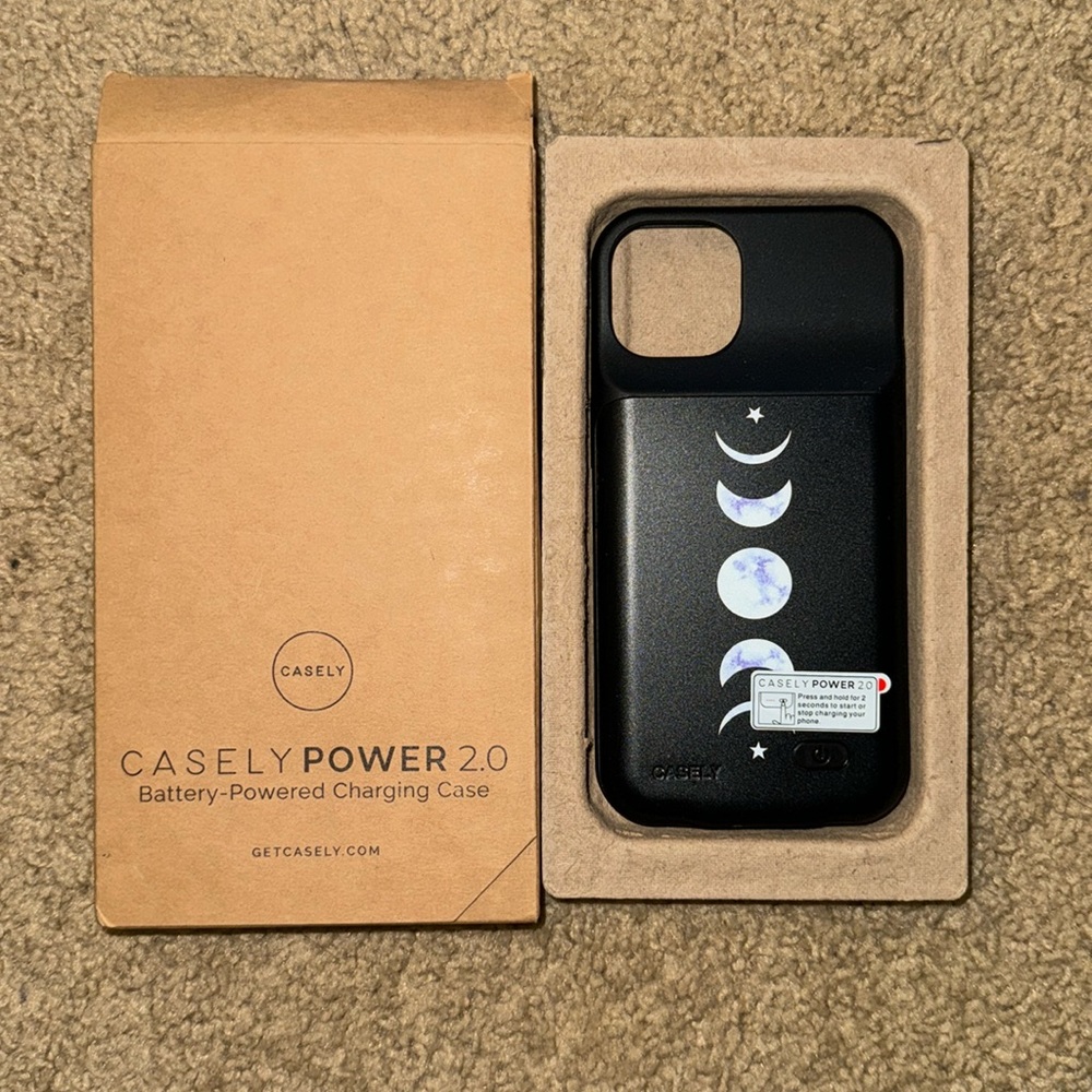 Casely It’s Just a Phase Marble Moon Case Power 2.0